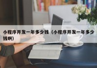 小程序開發(fā)一年多少錢（小程序開發(fā)一年多少錢?。? /></a>
		</div>
		<div   id=